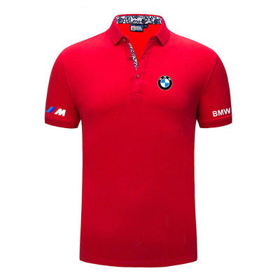 2022 Polo BMW Homme Ajusté Logo et Liseré Contrasté Col Boutonné Manche Courte